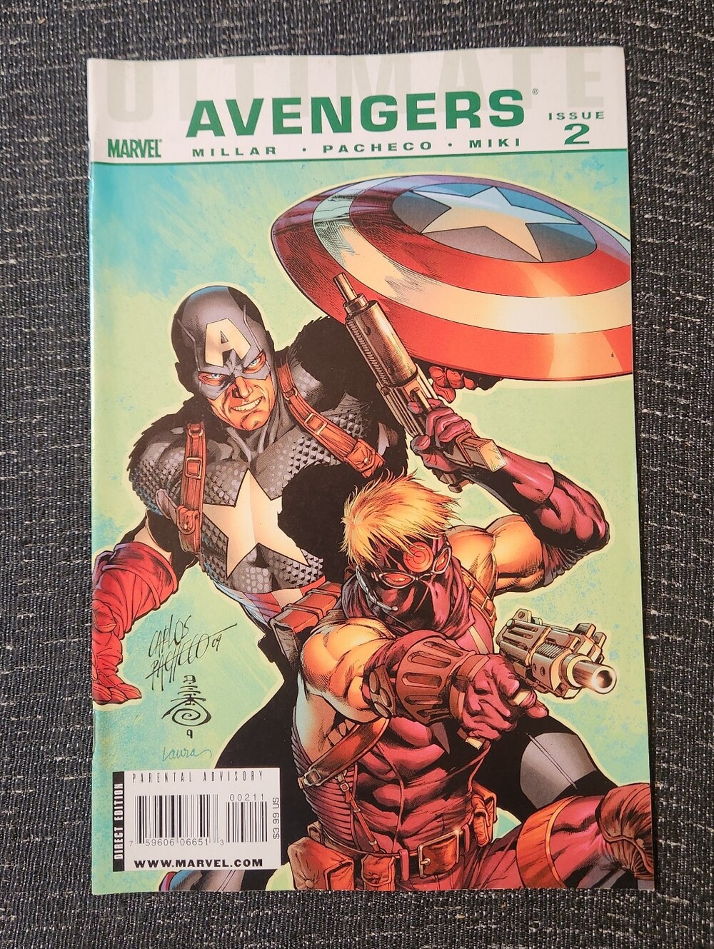 Marvel Avengers Issue 2 Comic Book - Captain America Cover